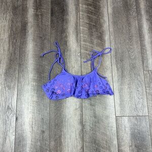 VS Purple Flounce Swim Top